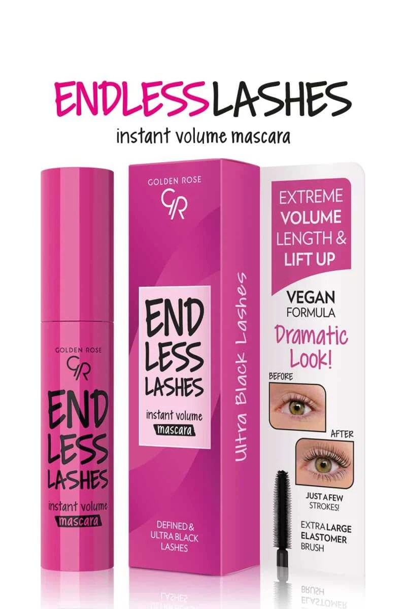 Endless Lashes Mascara - Black - Kıvrım Veren Maskara 252019