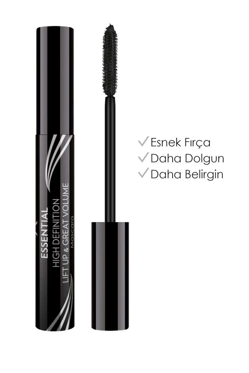 Essential High Definition & Liftup & Great Volume Mascara - Black - Hacim Veren Maskara 252047