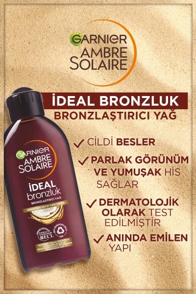 Garnier Ambre Solaire İdeal Bronzluk Bronzlaştırıcı Yağ 200 ml 260435