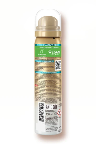 Garnier Ambre Solaire Natural Bronzer Güneşsiz Bronzlaştırıcı Sprey 150ml 260427