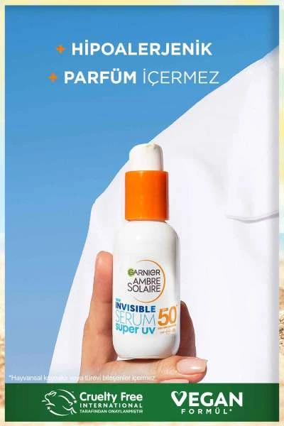 Garnier Invisible Spf50 Süper Uv Günlük Güneş Koruyucu Serum 30 ml 260359