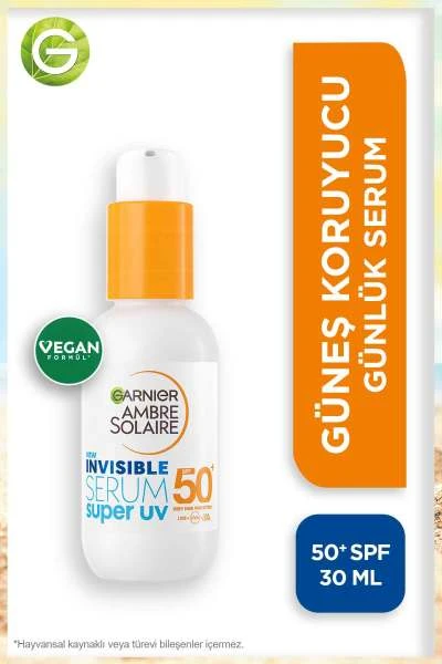 Garnier Invisible Spf50 Süper Uv Günlük Güneş Koruyucu Serum 30 ml 260359