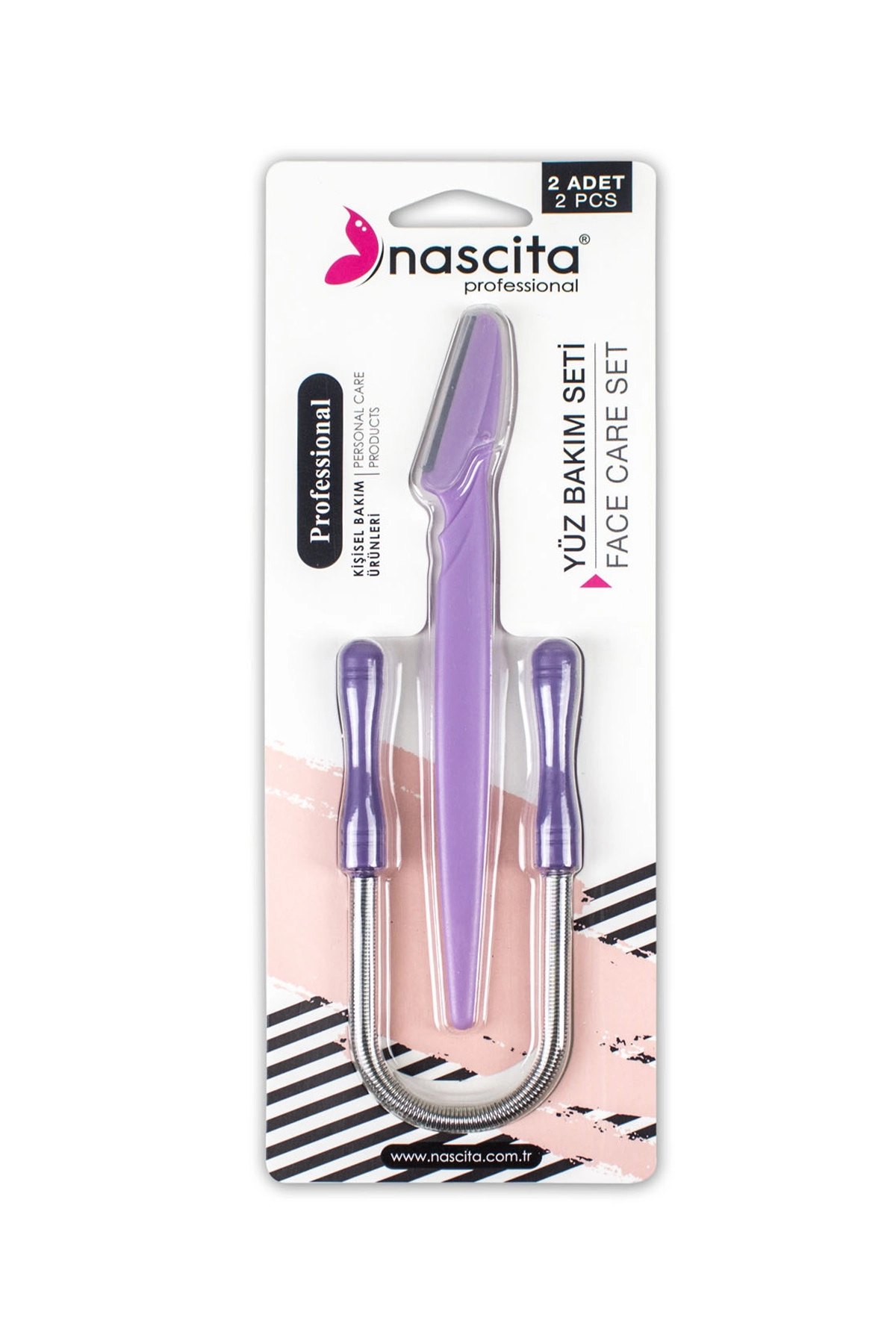 Nascita Epilatör Yay ve Kaş Usturası - İkili Set - Yüz Çene Bıyık Kaş Bakım Seti 306486