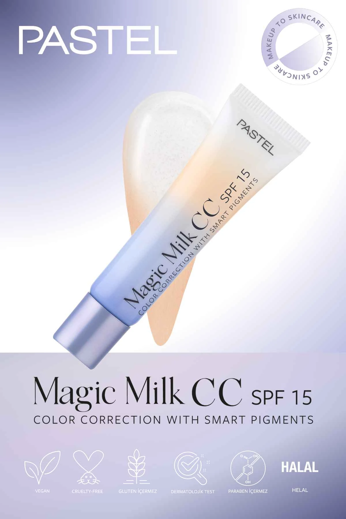 Pastel Magic Milk CC SPF 15 - Cilt Tonu Eşitleyici SPF 15 CC Krem 51 Medium Deep 250959