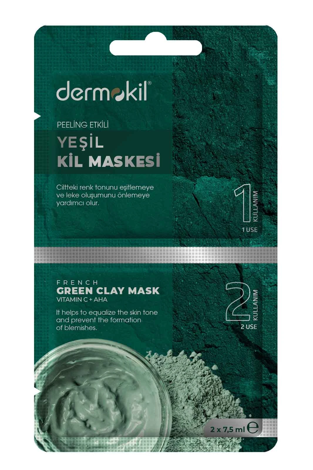 Peeling Etkili Yeşil Kil Maske 15ml 262787