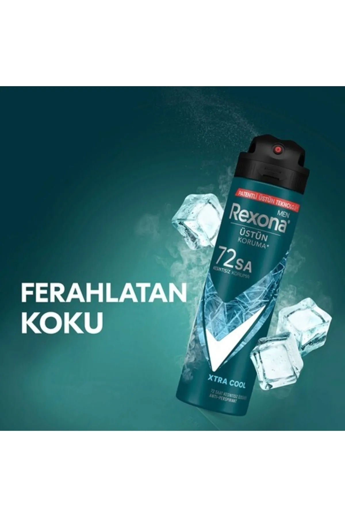 Rexona Men Erkek Sprey Deodorant Xtra Cool 72 Saat Kesintisiz Koruma 200 ml 286787