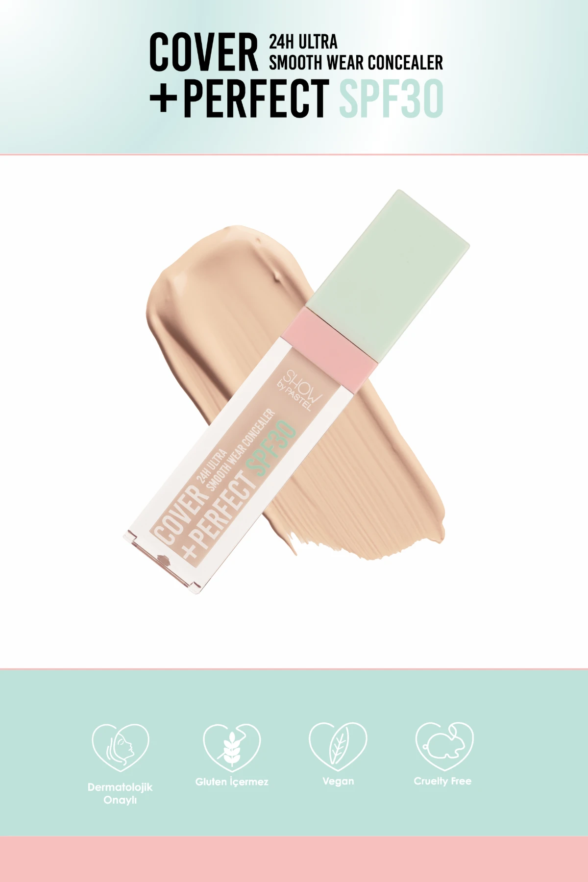 Show By Pastel Cover+Perfect Concealar SPF30 - SPF30 Ultra Kapatıcı 301 Fair 268868