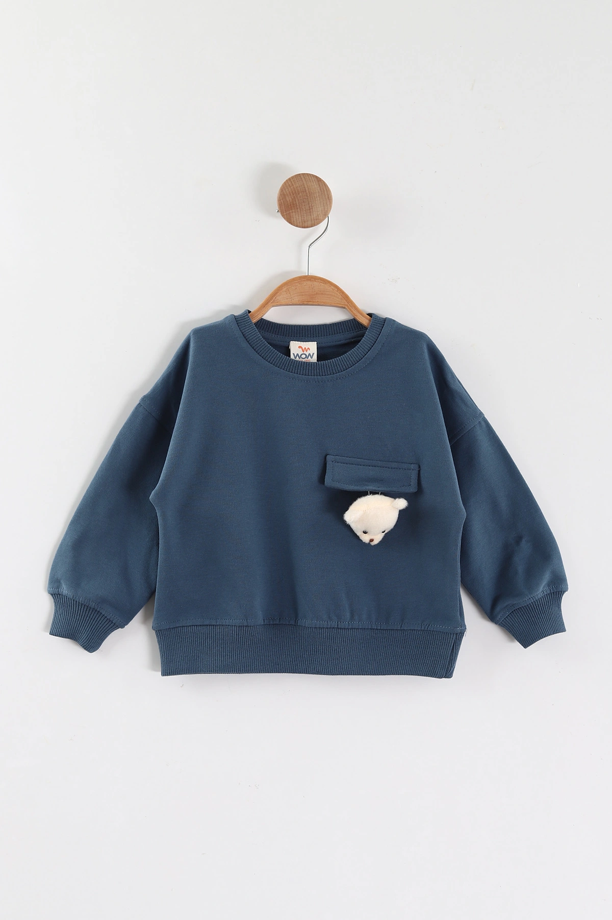 İndigo (1-4 Yaş)Ayıcık Aksesuarlı Erkek Çocuk Sweatshirt 432824
