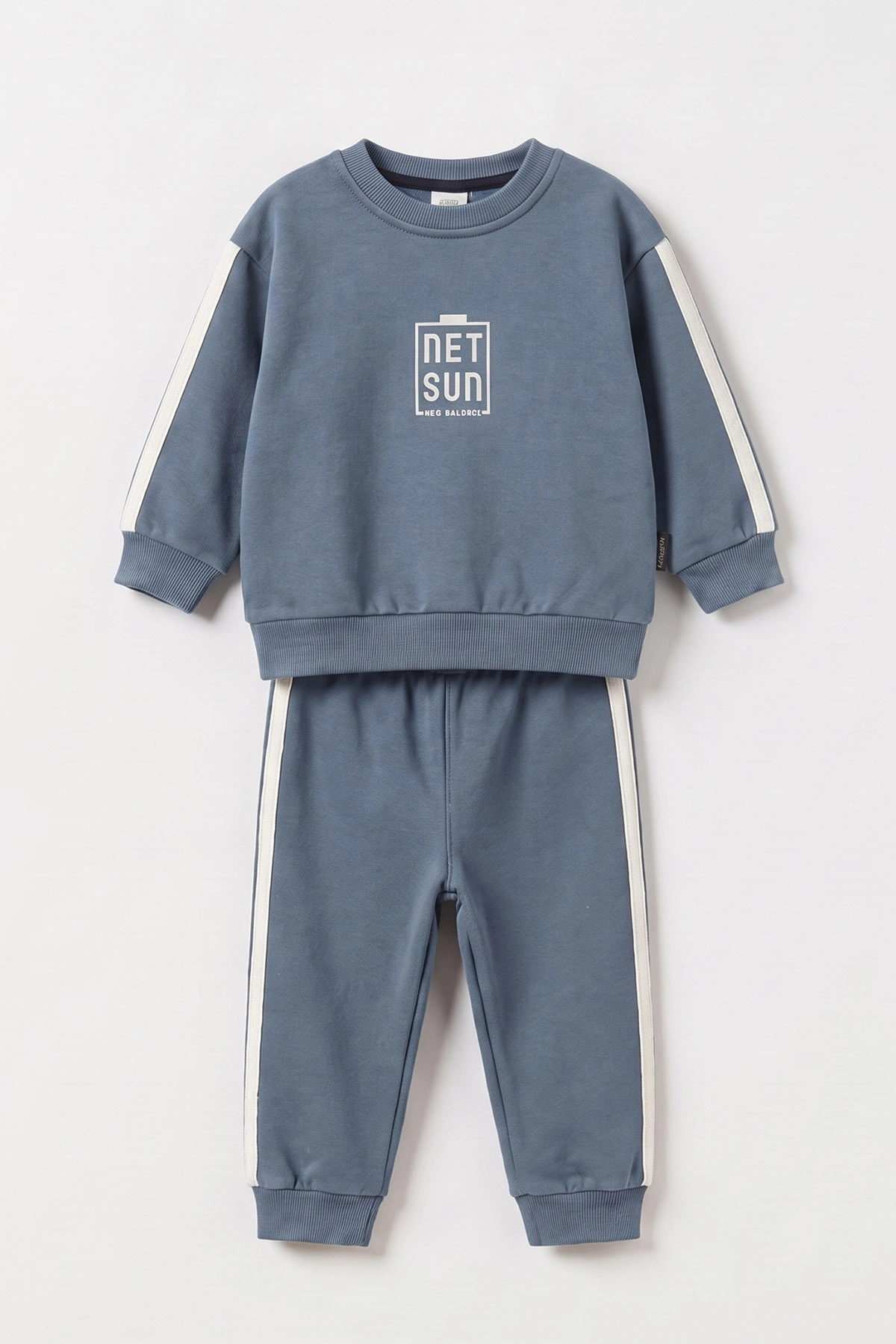 İndigo (1-5 Yaş) New Balance Baskılı 3 İp Şardonlu Erkek Çocuk Kışlık Takım 497430