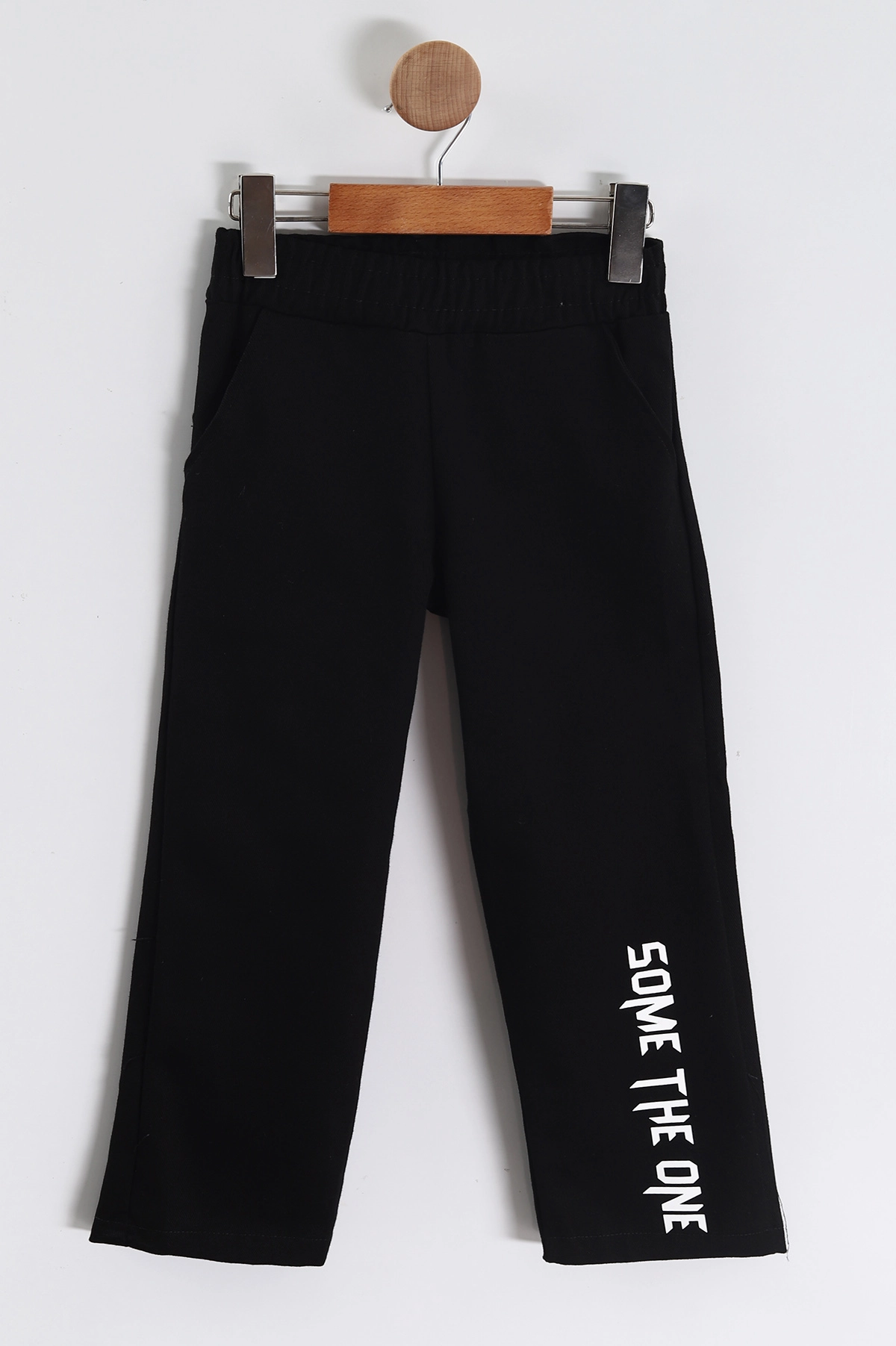 İndigo (3-10 Yaş) Some The One Kabartma Baskılı Sweatli Gabardin Pantolonlu Erkek Çocuk 2'li Takım 443339