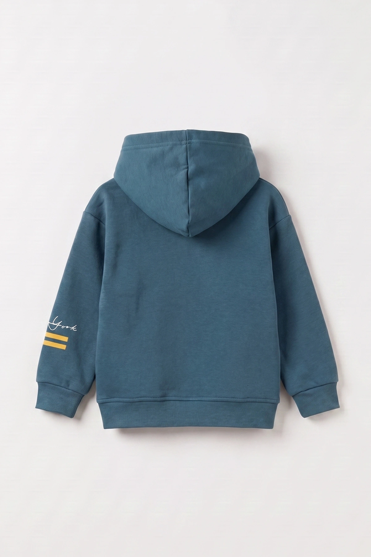 İndigo (3-12 Yaş) Baskılı 3 İp Şardonlu Kapüşonlu Erkek Çocuk Sweatshirt 473840