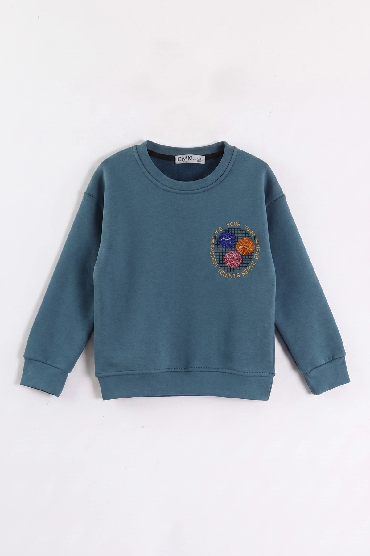 İndigo (3-12 Yaş) Süzene Toplu Nakışlı Erkek Çocuk Swatshirt 473804