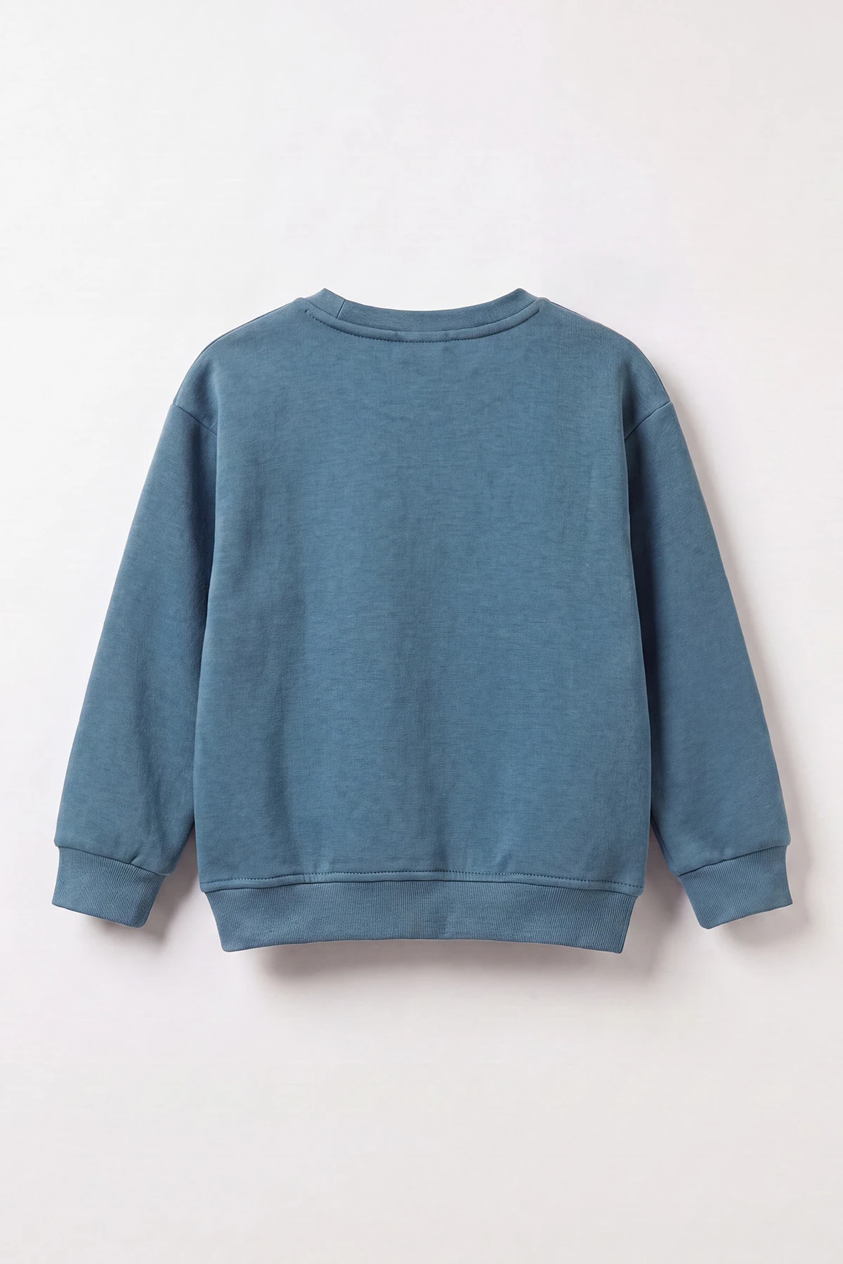 İndigo (3-12 Yaş) Yazı Baskılı 3 İp Şardonlu Erkek Çocuk Sweatshirt 473941