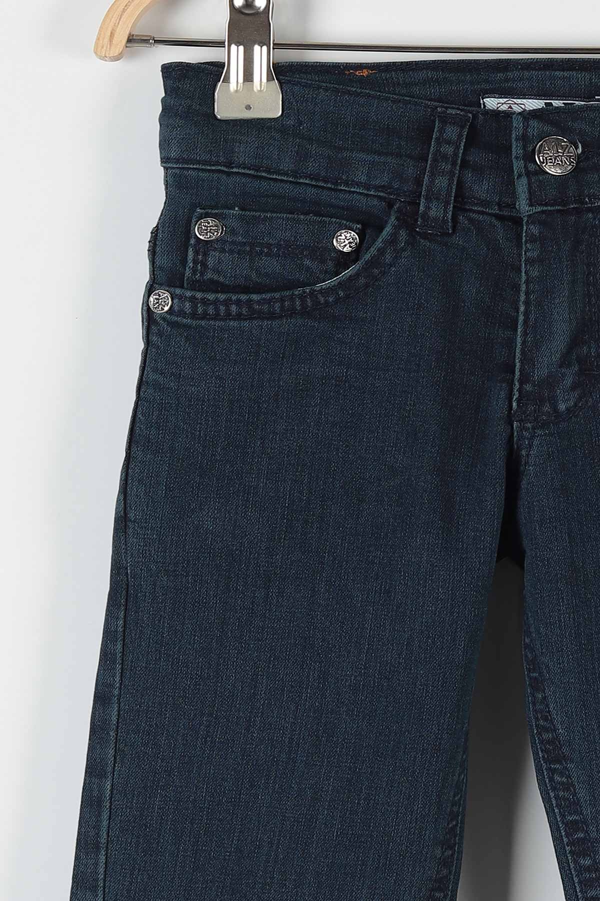 İndigo (3-7 Yaş) Yıkama Desenli Erkek Çocuk Pantolon 173093