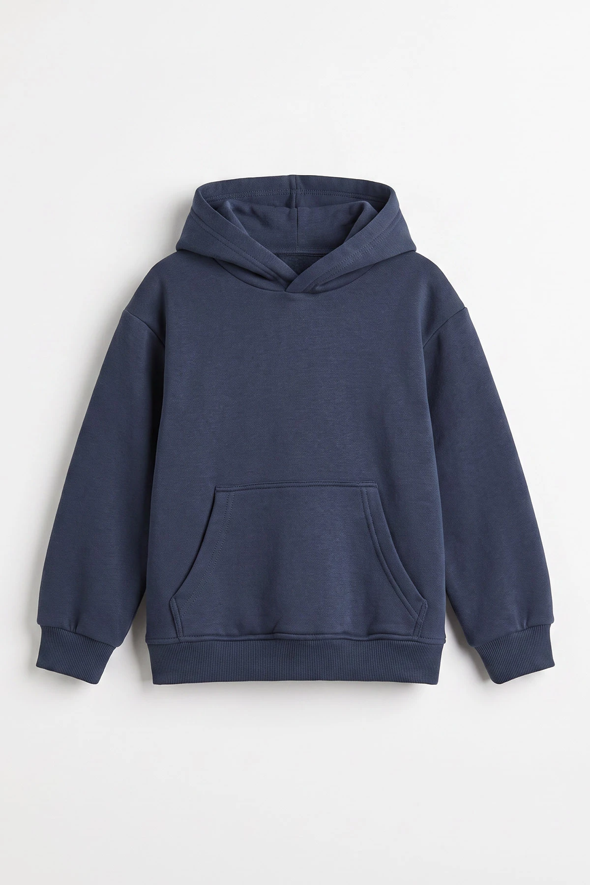 İndigo (5-12 Yaş) Baskısız Kapüşonlu 3 İp Şardonlu Erkek Çocuk Sweatshirt 481763