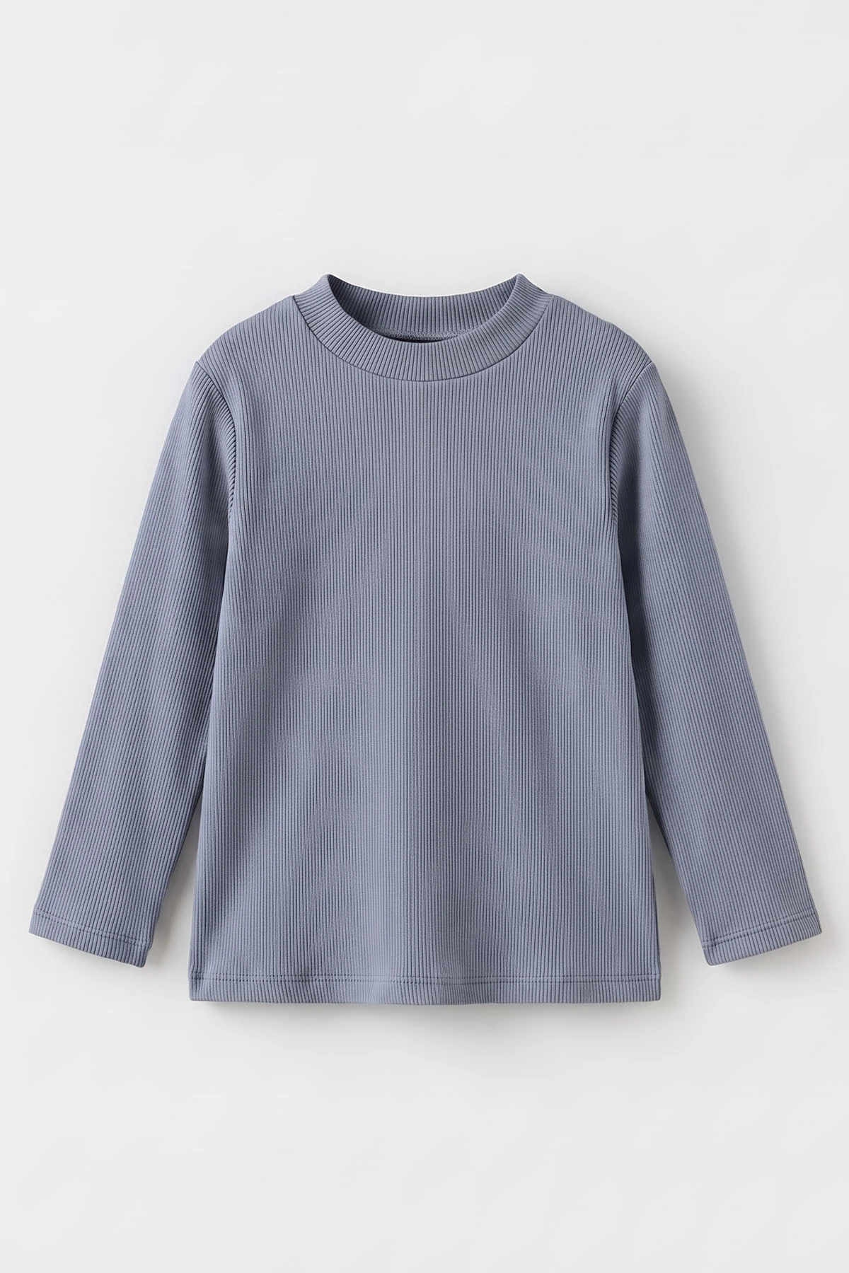 İndigo (5-12 Yaş) Yarım Balıkçı Yaka Kaşkorse Çocuk Body Sweatshirt 495476
