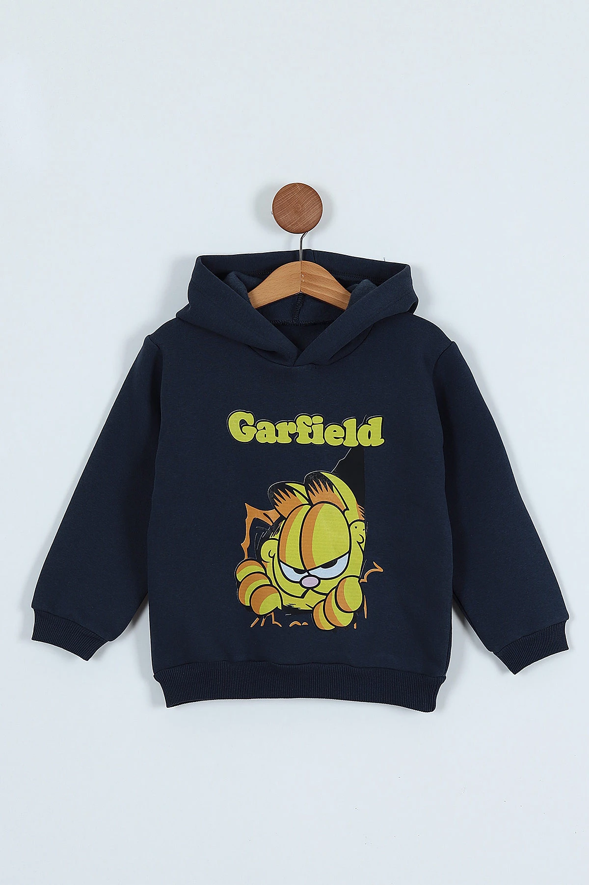 Naked Golf Garfield Nickelodeon スウェット 黒 İndigo (5-8 Yaş) Garfield Baskılı Erkek Çocuk Sweatshirt 248624