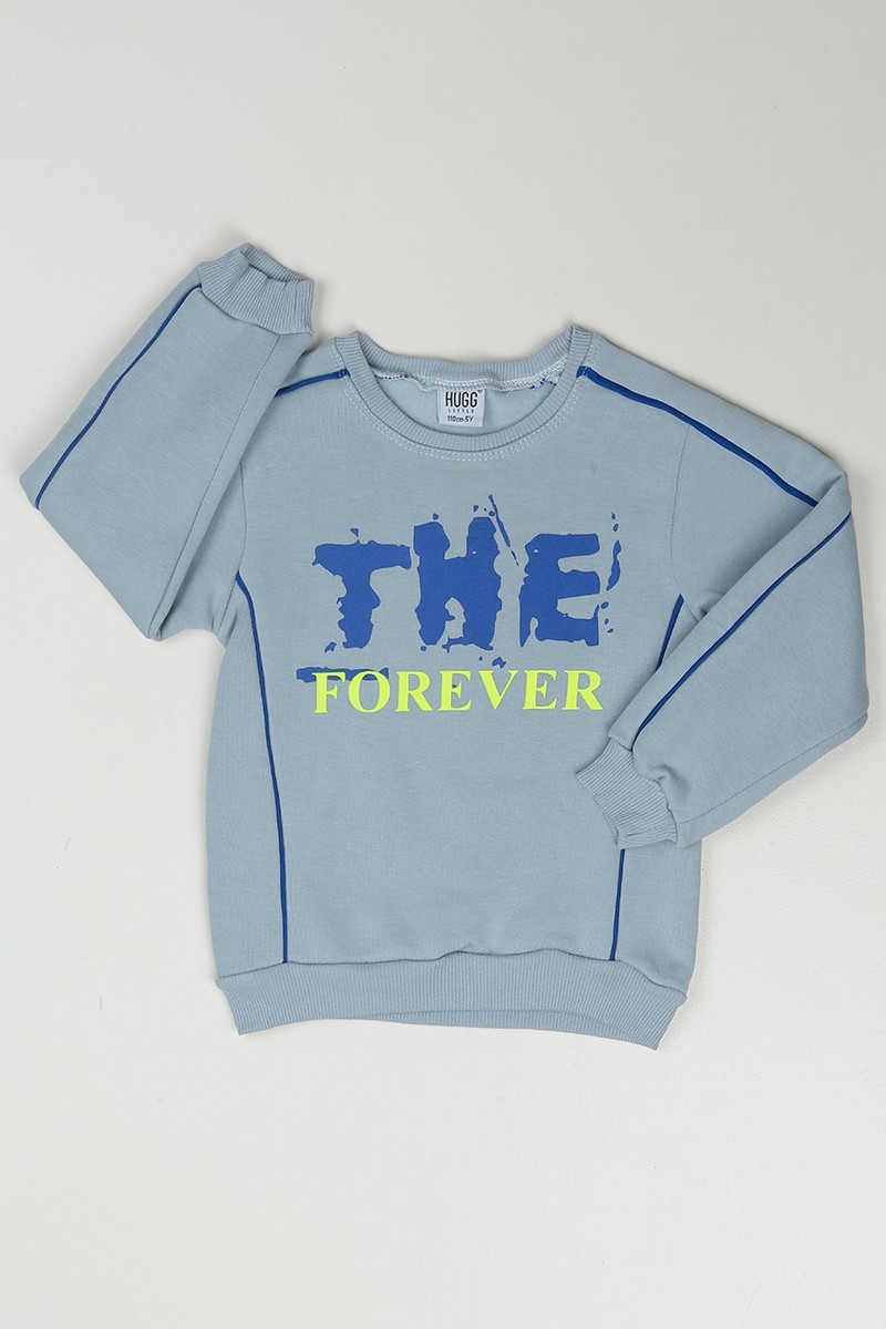 İndigo (5-8 Yaş) The Forever Baskılı Erkek Çocuk Sweatshirt 85329