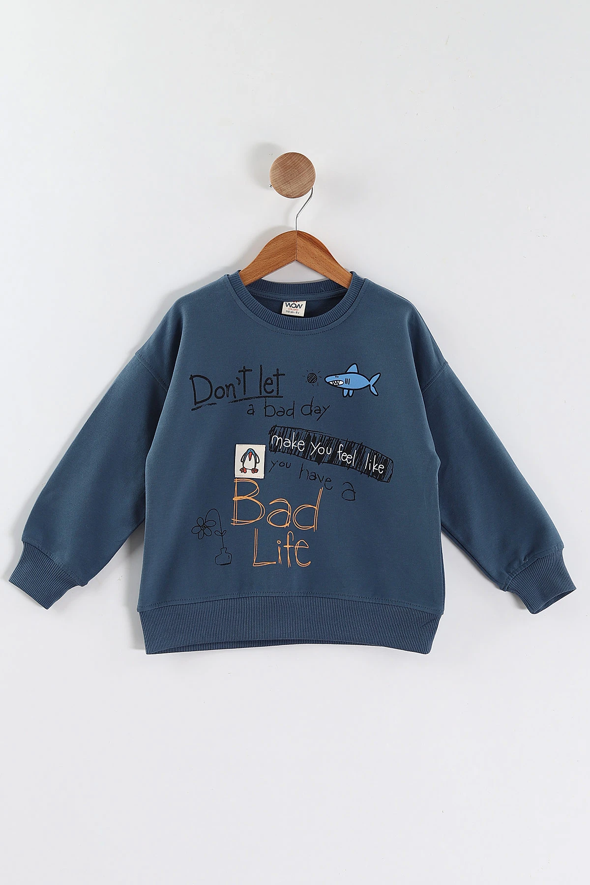 İndigo (5-8 Yaş)Bad Life Baskılı Kız Çocuk Sweatshirt 432935