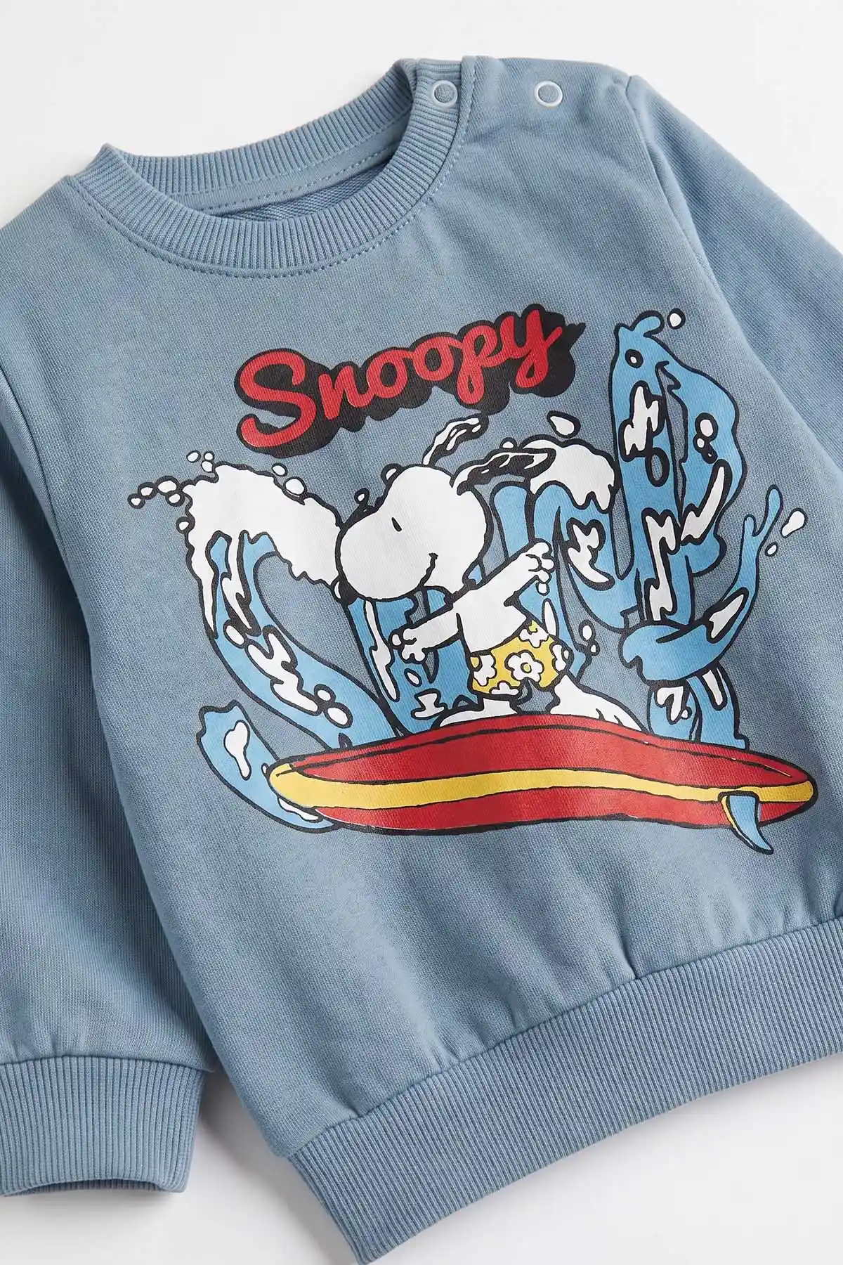 İndigo (6-24 Ay) Snoopy Baskılı 2 İp Erkek Bebek Takım 480132