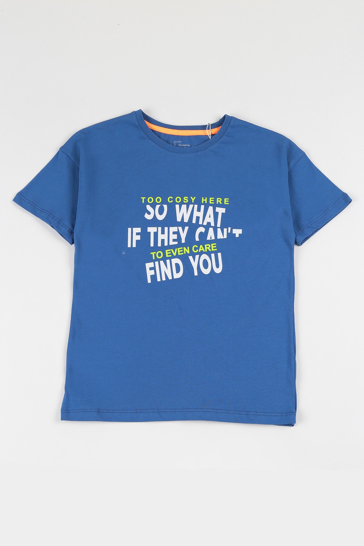 İndigo (9-12 yaş) So What Baskılı Erkek Çocuk Tişört 114275