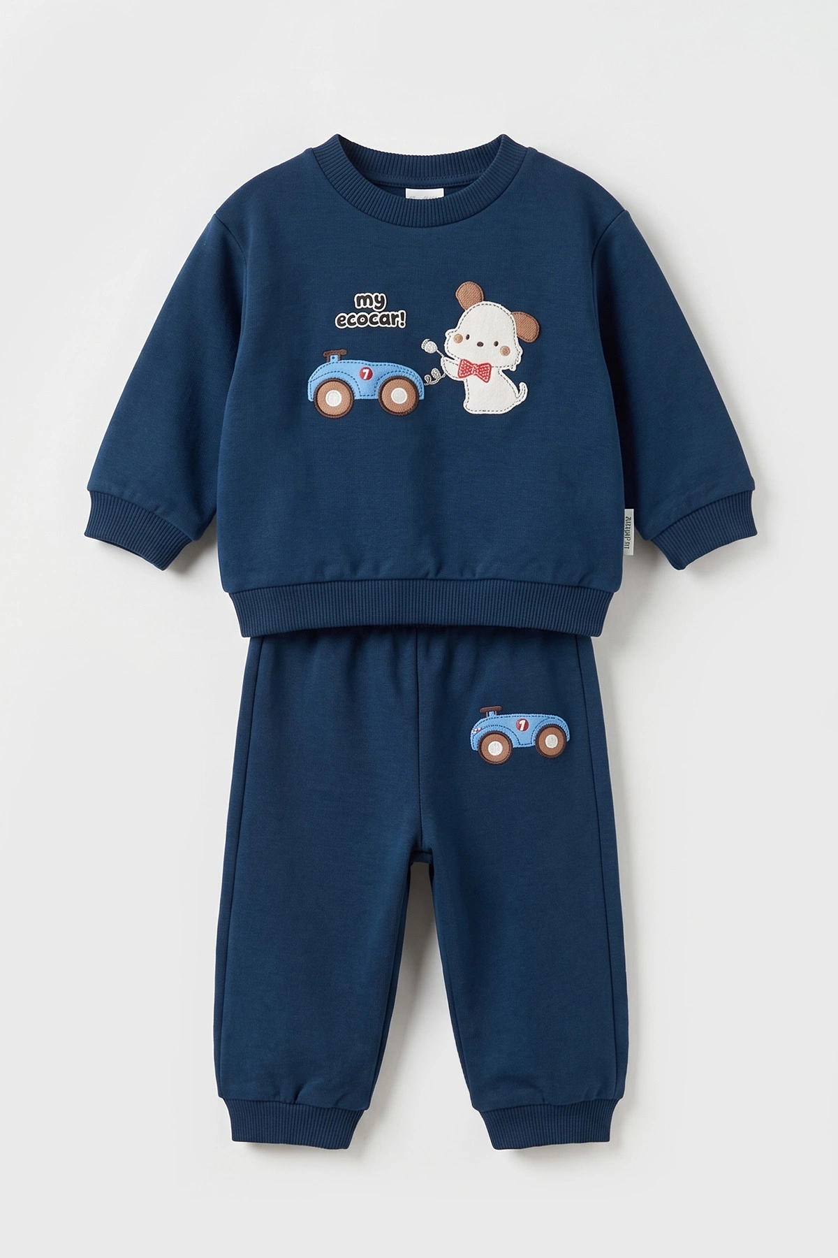 İndigo (9-18 Ay) My Eco Car Baskılı İki İp Kız Bebek Takım 495728