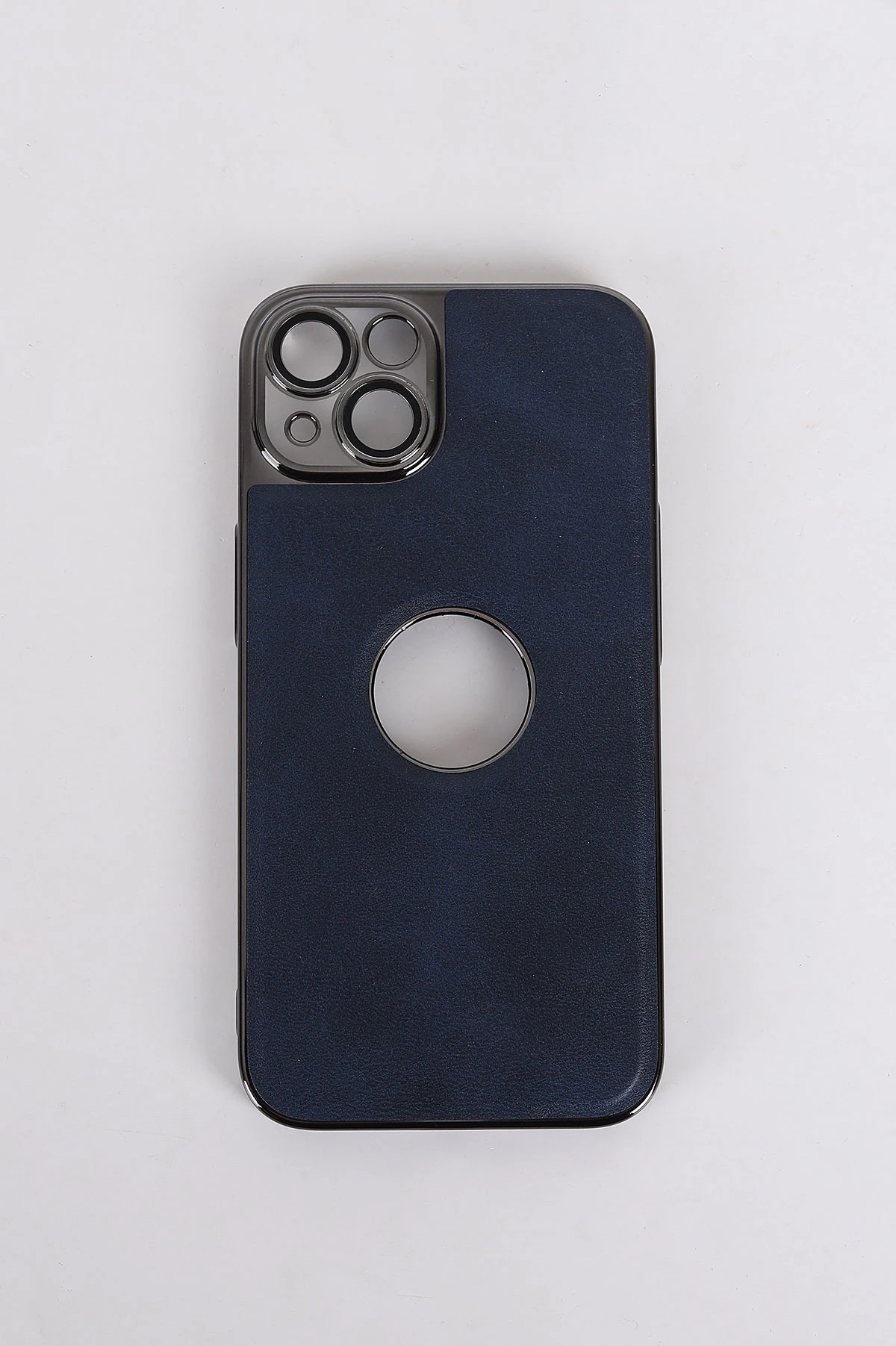 İndigo iPhone 13 Pro Uyumlu Delux Serisi Kamera Korumalı Deri Desenli Premium Telefon Kılıfı 348567