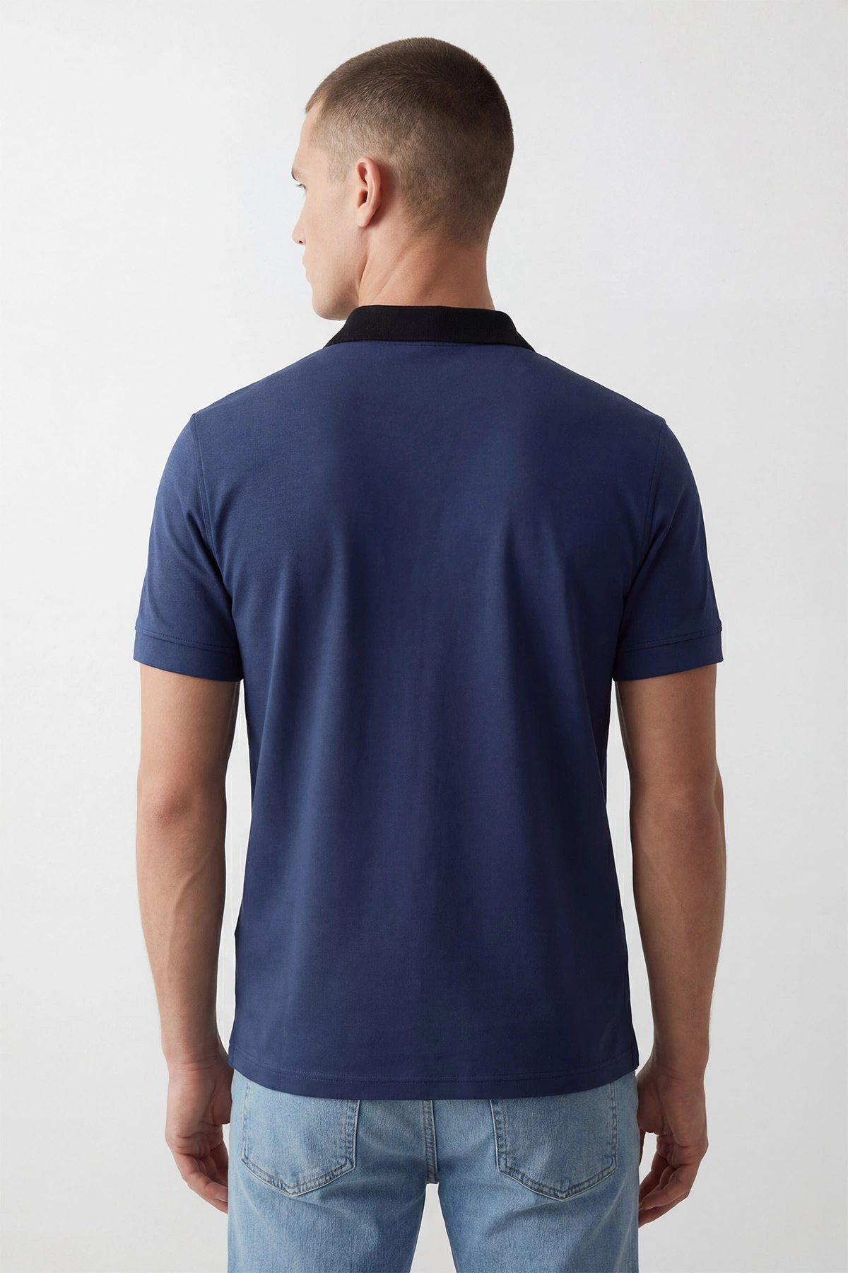 İndigo Polo Yaka Erkek Tişört 435554