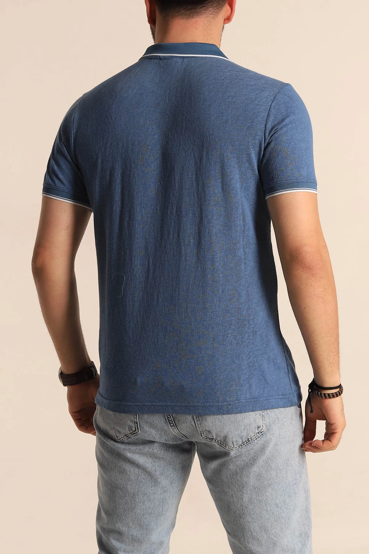 İndigo Regular Fit Jakarlı Polo Yaka Triko Tişört 263237