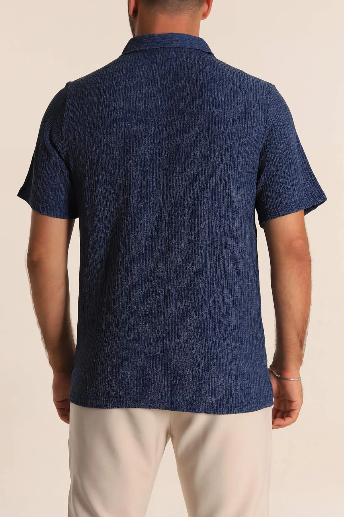 İndigo Relaxed Fit Melanjlı Patlı Polo Yaka Erkek Tişört 267627