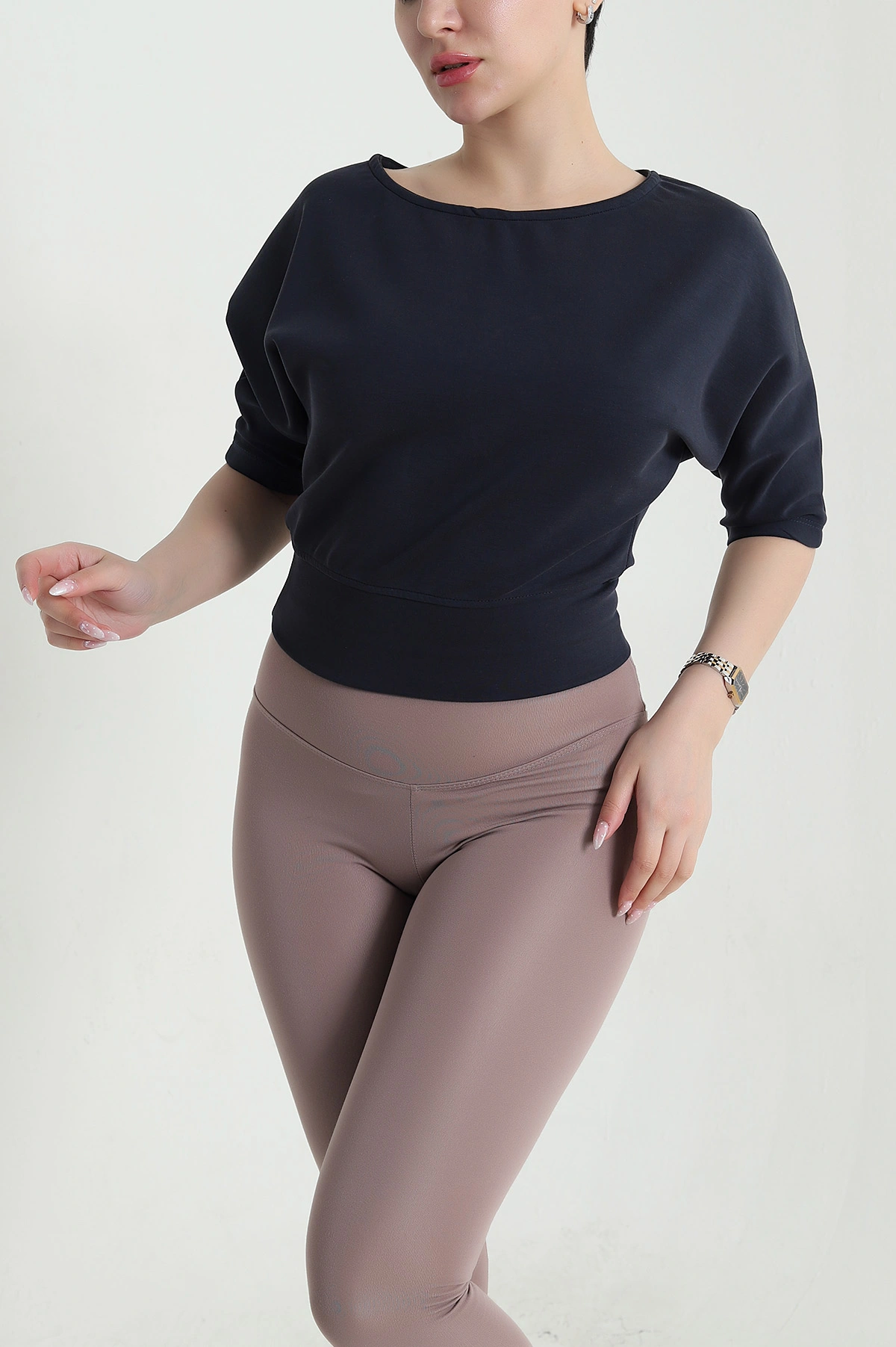 İndigo Yarasa Kol Kadın Bluz 461503