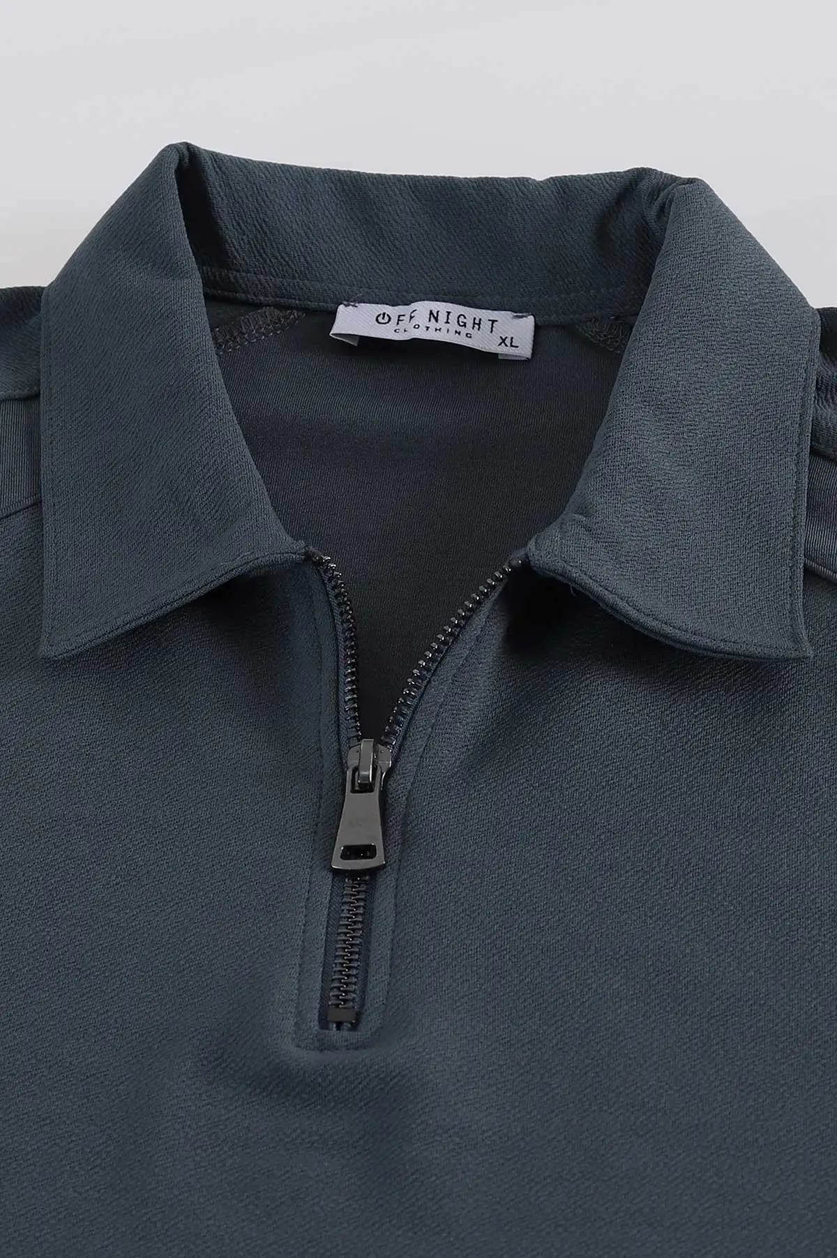 İndigo Yarım Fermuarlı Polo Yaka Erkek Sweatshirt 397126