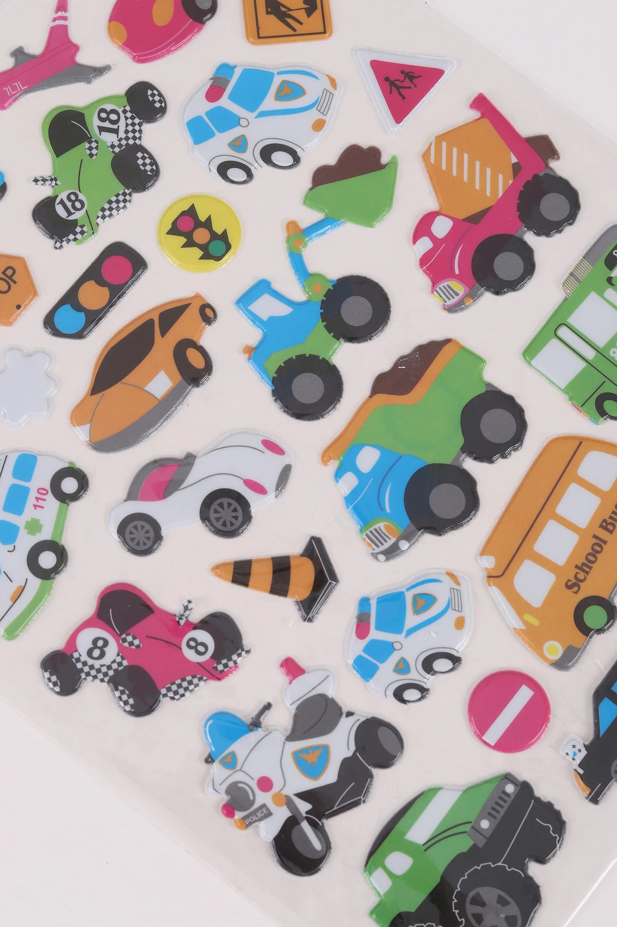 Kabartmalı A4 Boyut Karışık Yapışkan Çıkartmalar Sticker Seti 474199