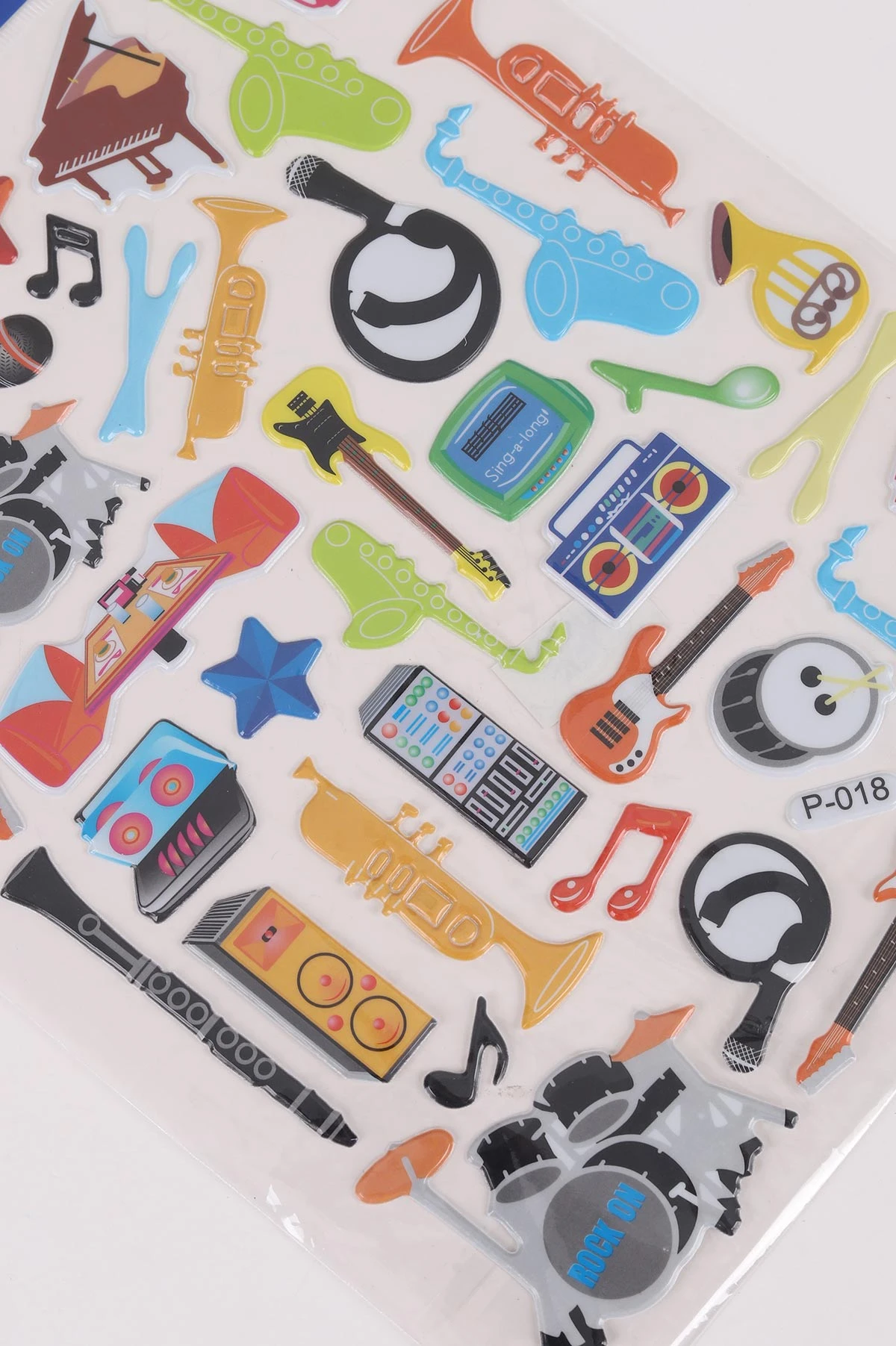 Kabartmalı A4 Boyut Karışık Yapışkan Çıkartmalar Sticker Seti 474201