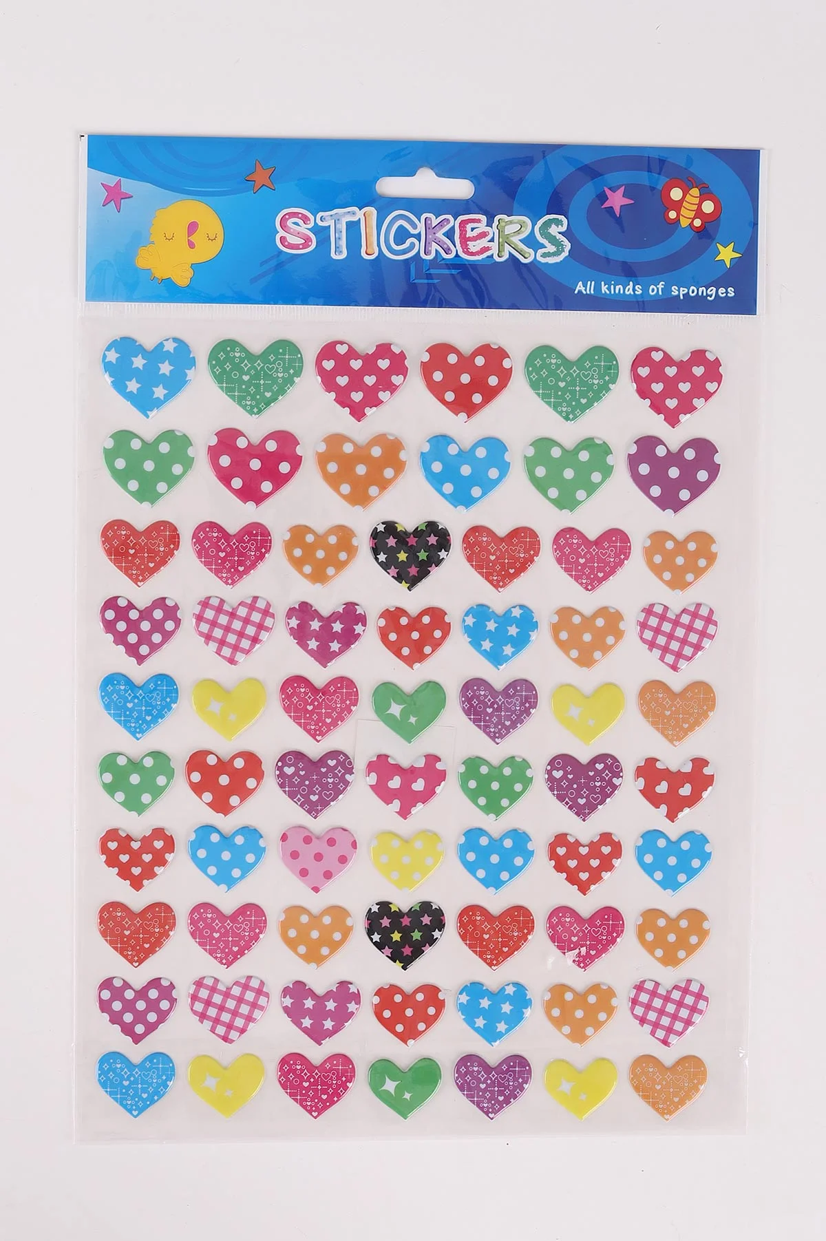 Kabartmalı A4 Boyut Karışık Yapışkan Çıkartmalar Sticker Seti 474204