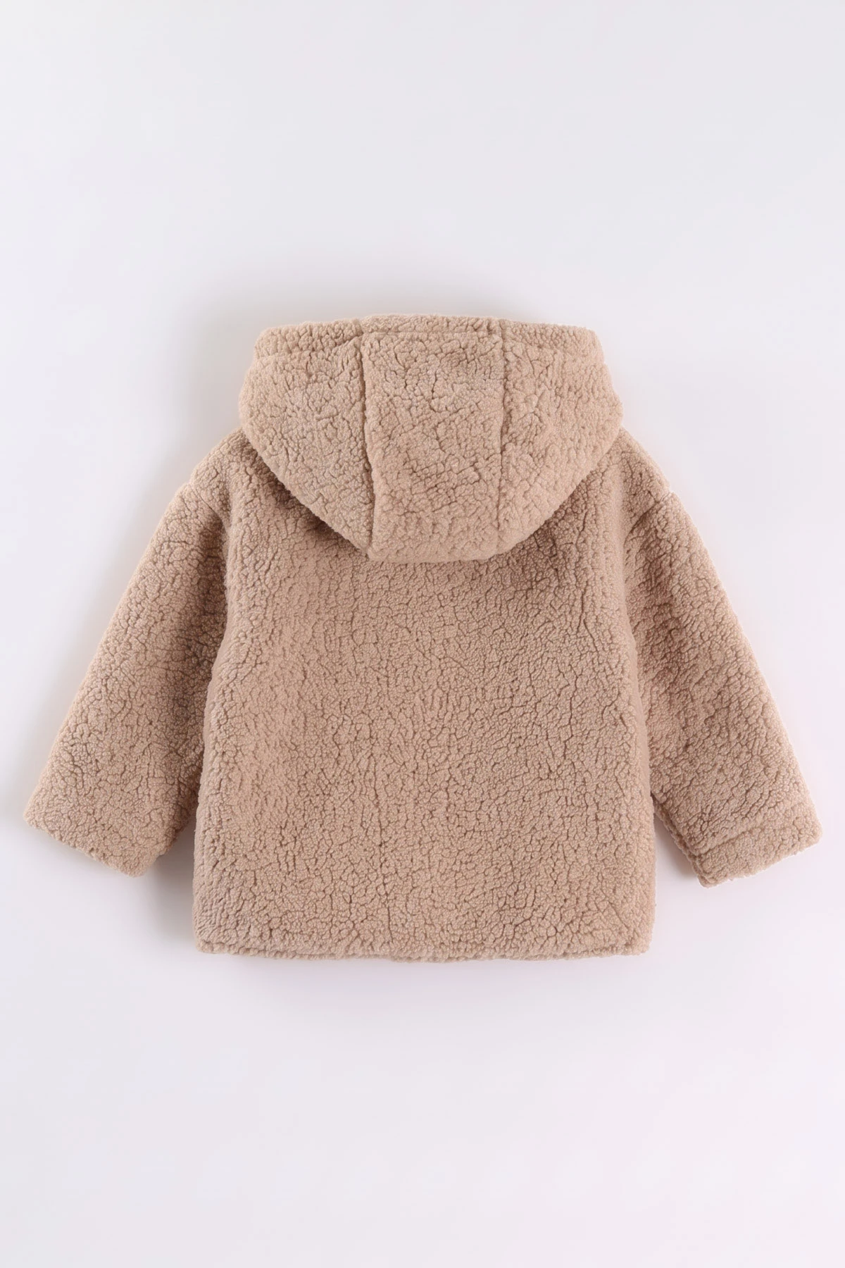 Kahve (0-4 Yaş) Kapüşonlu Kuzu Erkek Çocuk&Bebek  Hırka 487863