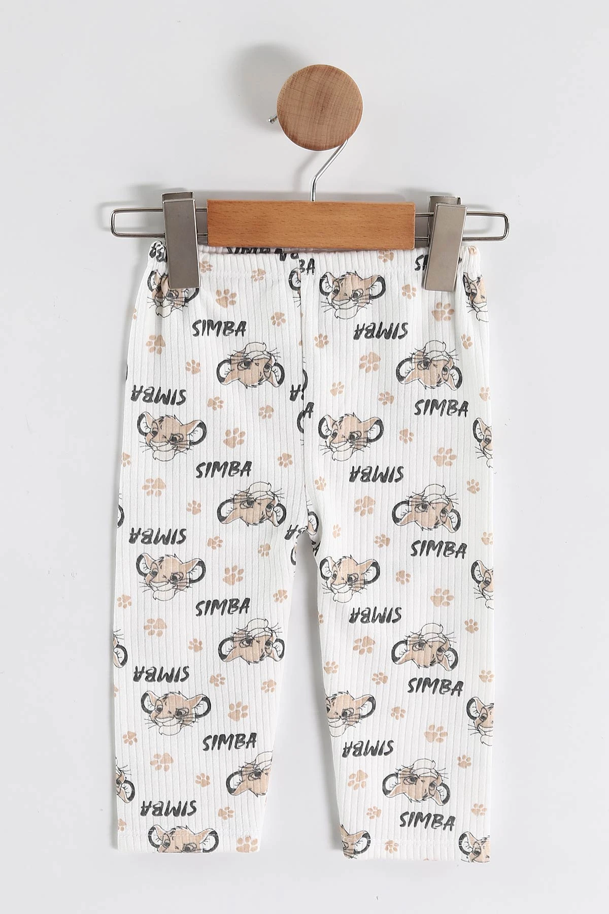 Kahve (1-3 Yaş) Simba Desenli Raporlu Çocuk Pijama Takım 459394