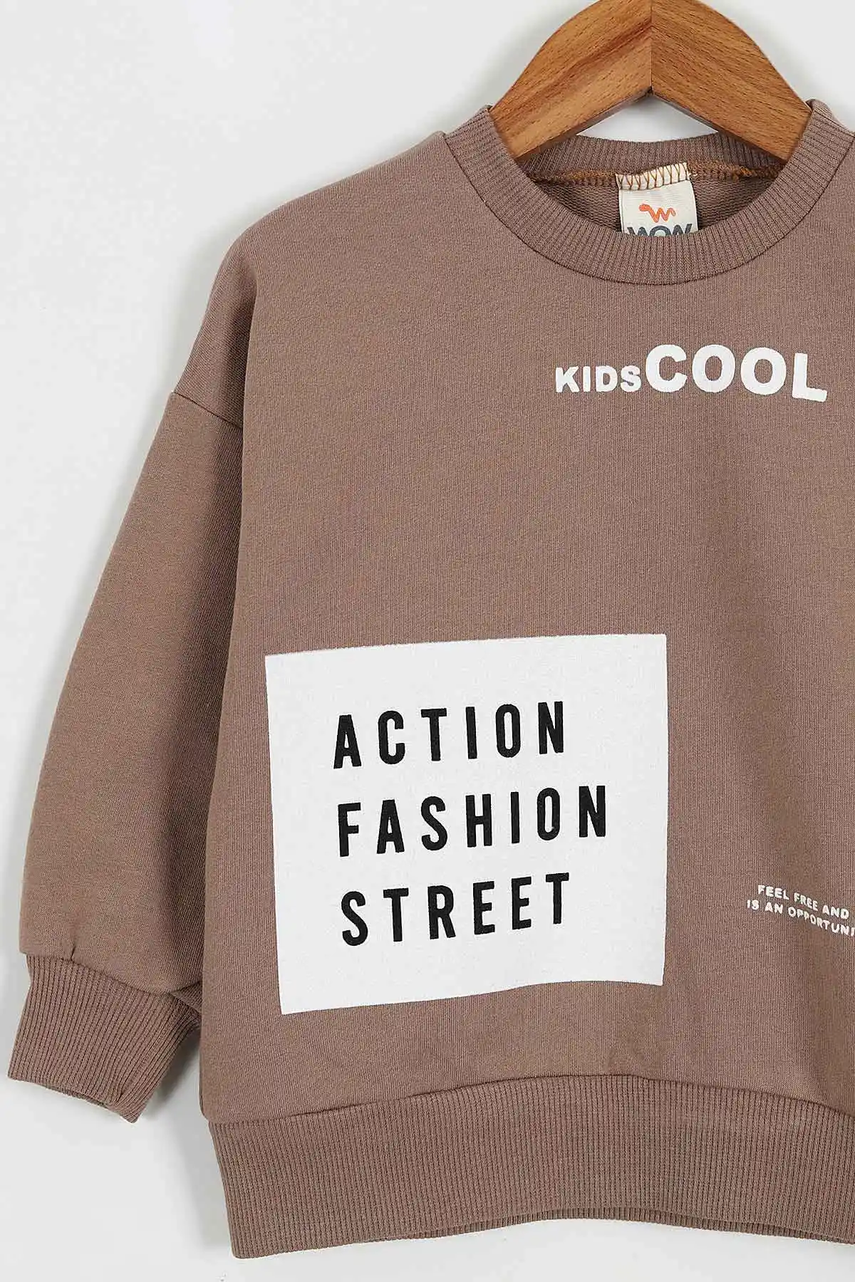 Kahve (1-4 Yaş) Action Fashion Baskılı   2 İp Erkek Çocuk Takım 428608
