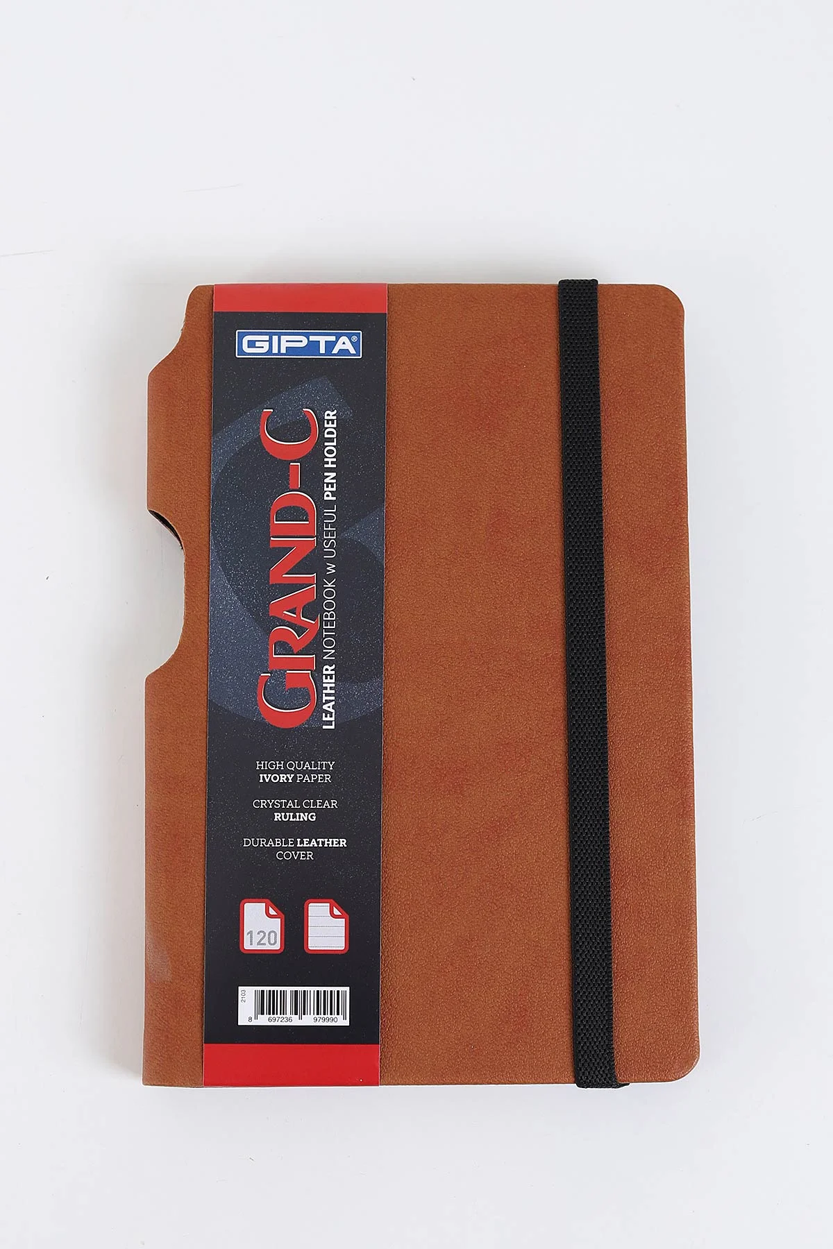 Kahve 13x21 Gıpta Grand-c Deri Kapak Not Defteri  120 Yaprak Çizgili 279274