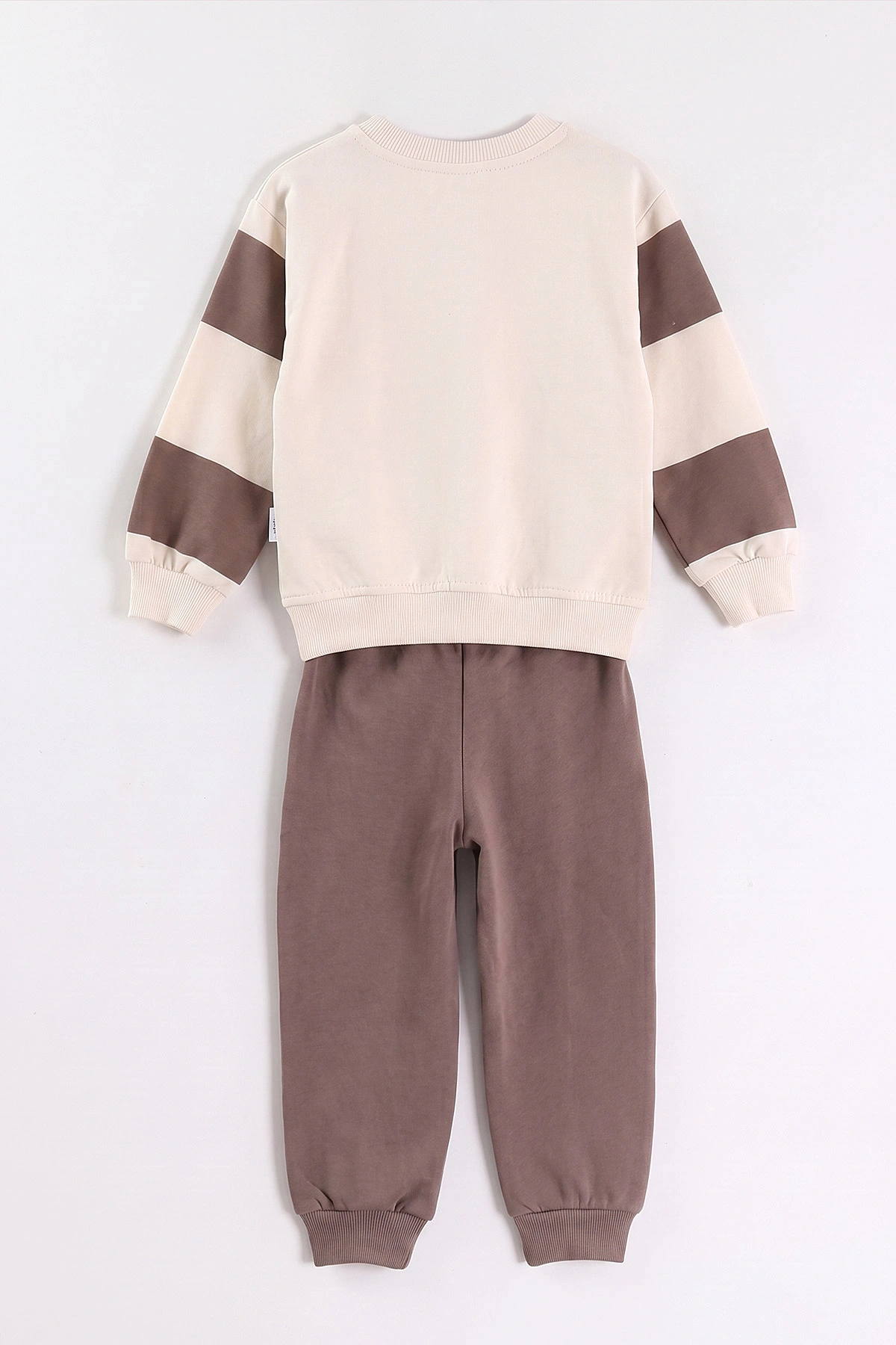 Kahve (2-5 Yaş) Sportif Baskılı Erkek Çocuk Takım 471351