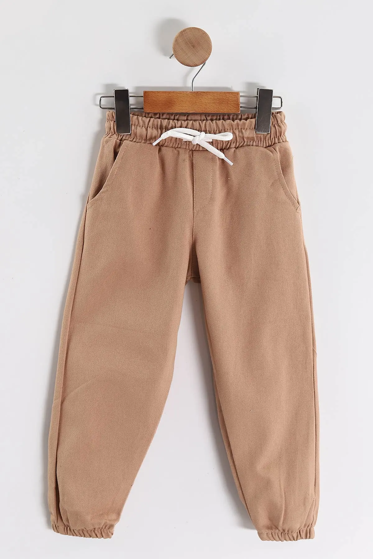 Kahve (3-10 Yaş)Şeritli Fermuarlı Ceketli Gabardin Erkek Çocuk 3'lü  Takım 443383