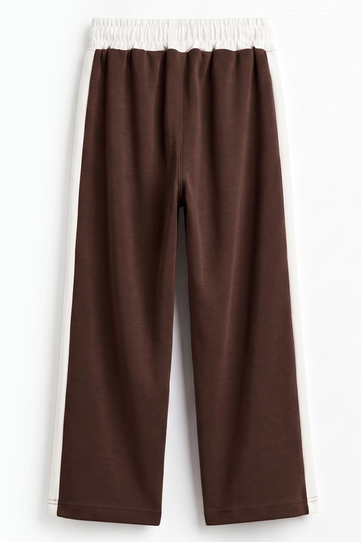 Kahve (6-10 Yaş) Şeritli Oysho Kumaş Kız Çocuk Pantolon 492745