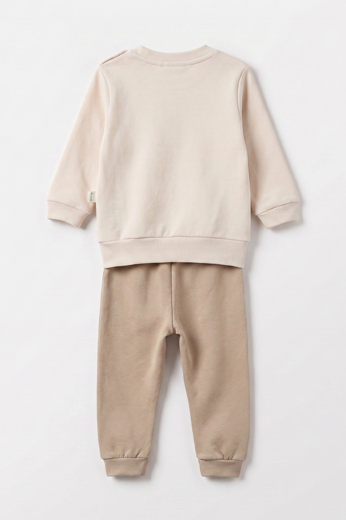 Kahve (6-24 Ay) Süzene Ayıcık Nakışlı  Erkek Bebek 2'li Takım 472847