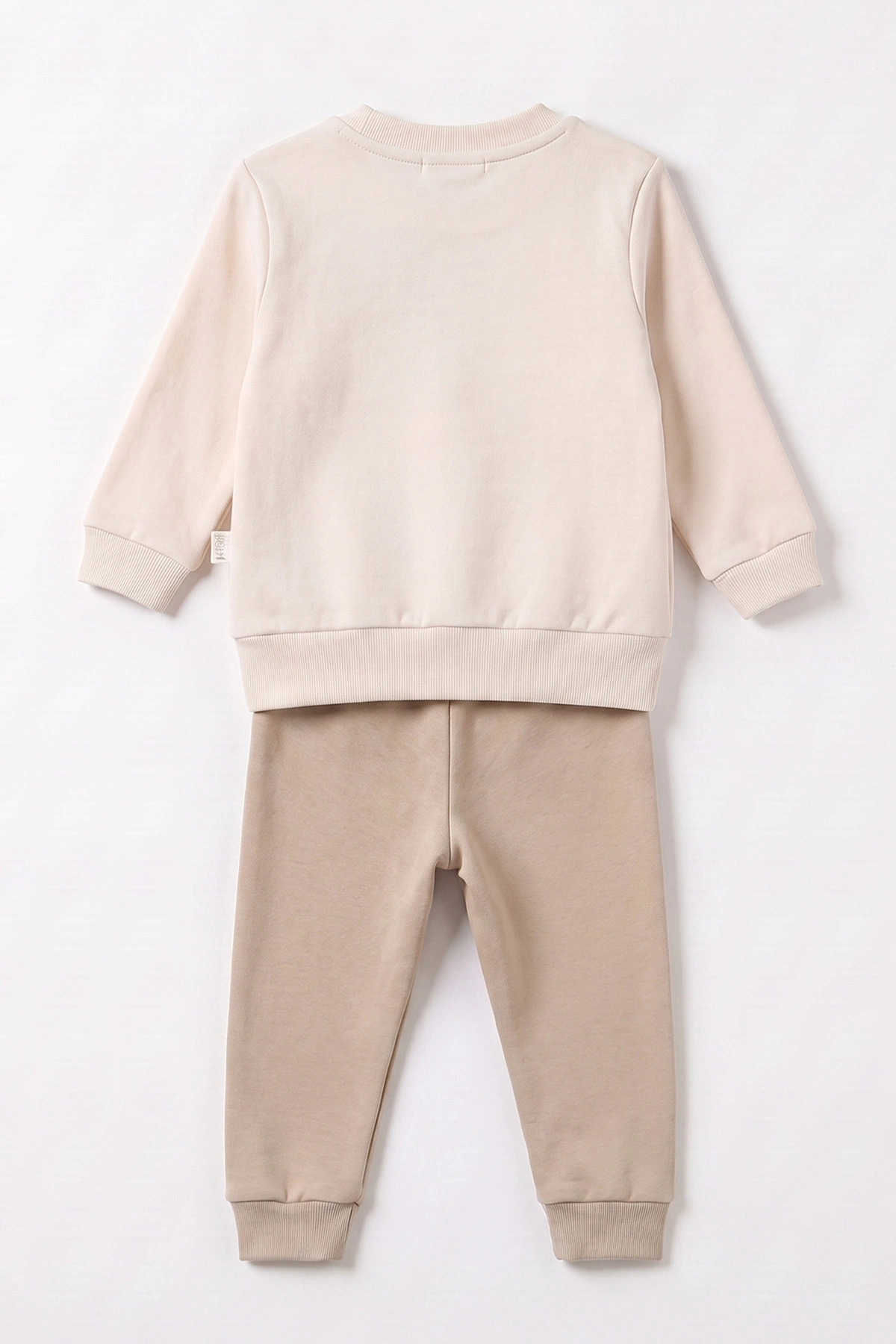 Kahve (6-24 Ay) Süzene Pooh Nakışlı Papyonlu Erkek Bebek 2'li Takım 472844