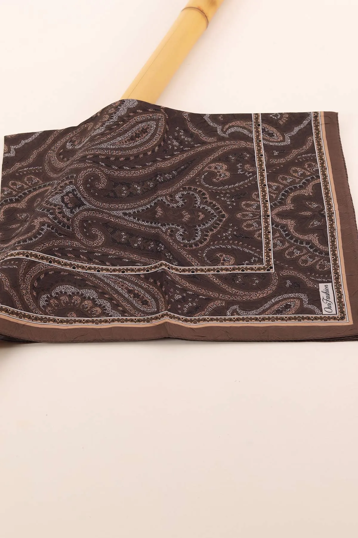 Kahve 75x180 Cm Our Fashion Dijital Baskılı Desenli Bambu Kraş Şal 408726