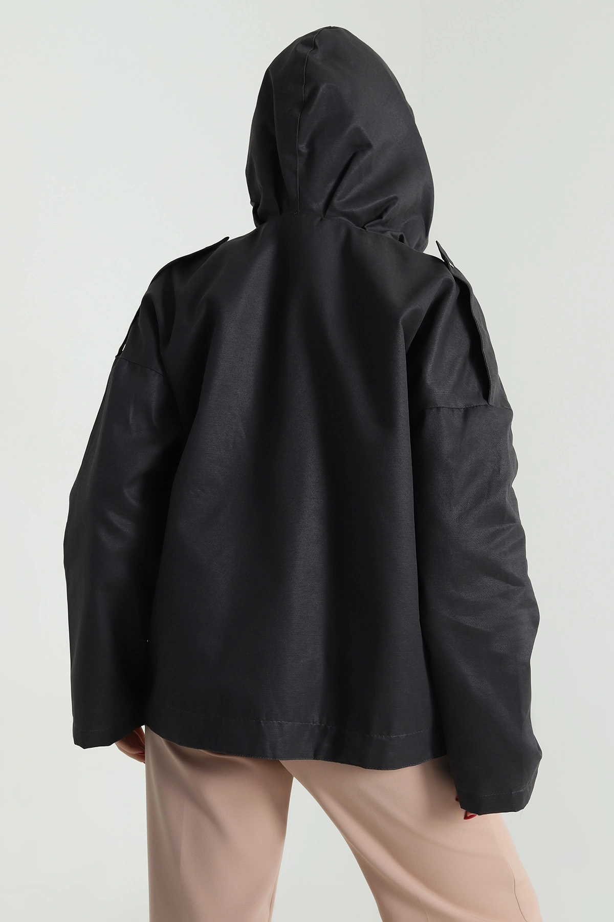 Kahve Barbour Kapüşonlu Kadın Ceket 493083