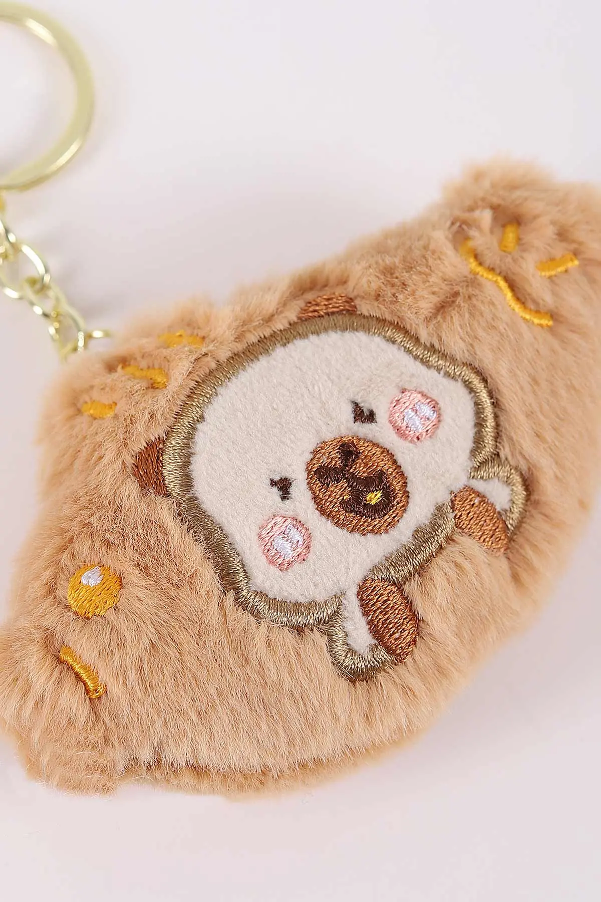 Kahve Nakışlı Peluş Anahtarlık&Çanta Süsü 445988