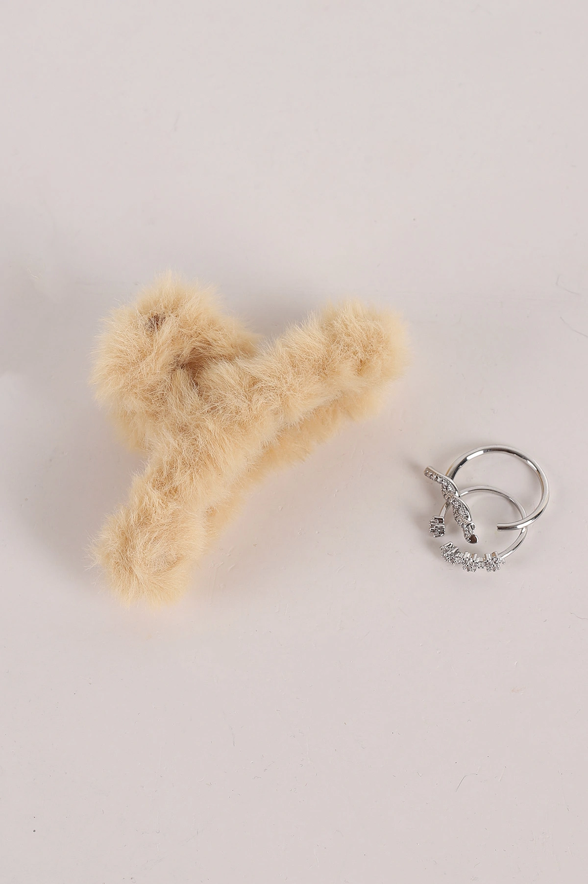 Kahve Peluş  Orta Boy Mandal Toka 363331