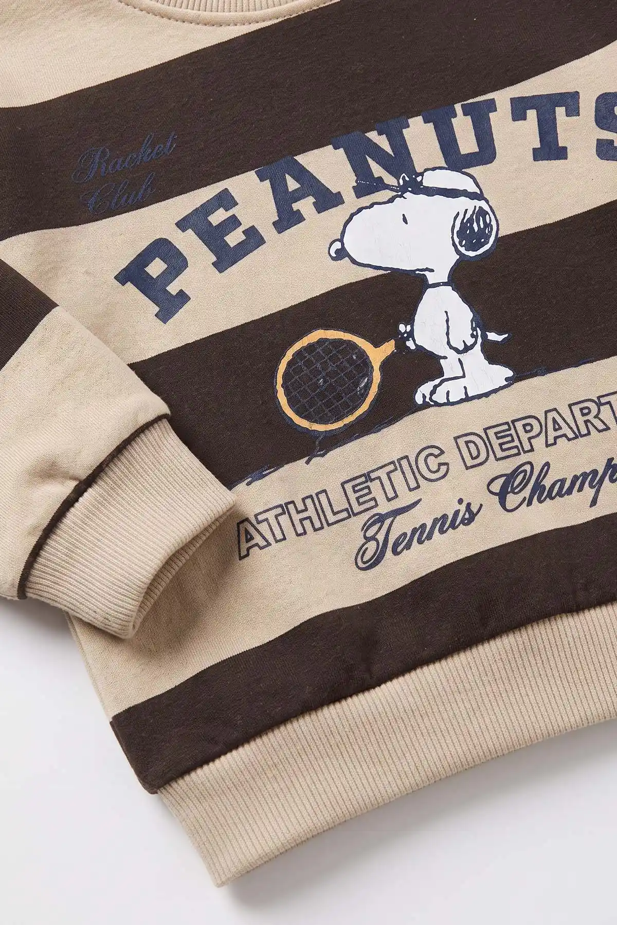 Kahverengi (2-5 Yaş) Peanuts Baskılı Çimalı İçi Şardonlu Erkek Çocuk Takım 493090