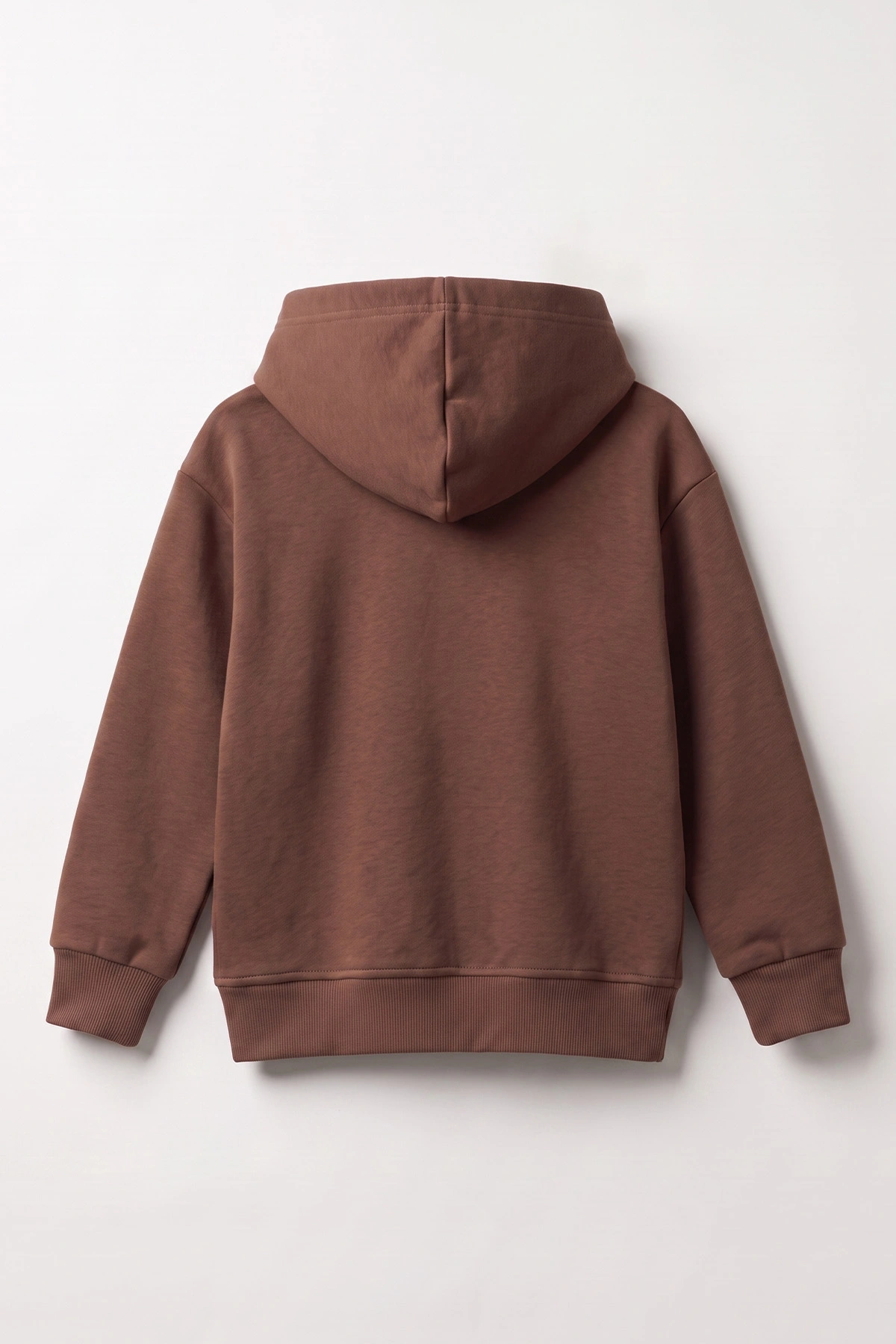 Kahverengi (3-12 Yaş)Süzene Superday Nakışlı ve Kapüşonlu 3 İp Şardonlu Erkek Çocuk Sweatshirt 478638